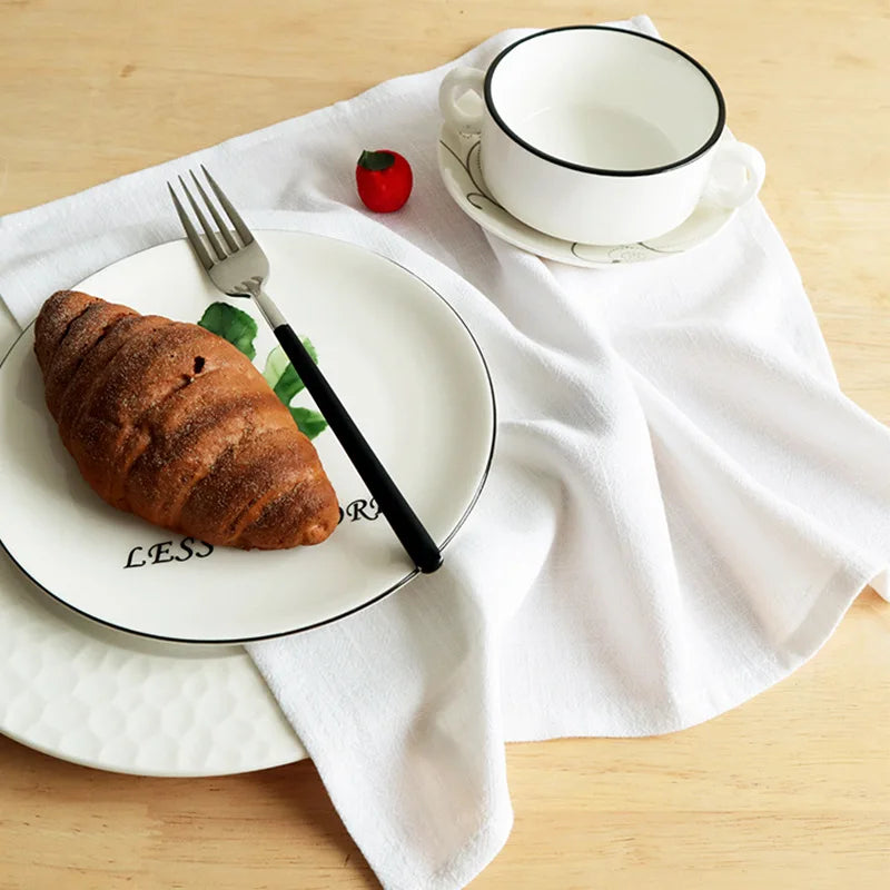 Cotton Linen Cloth Napkins Reusable