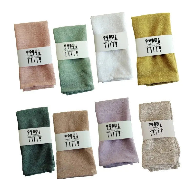 Cotton Linen Cloth Napkins Reusable